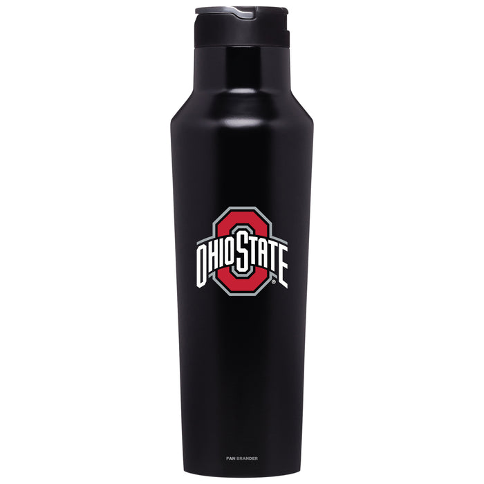 Corkcicle Insulated Canteen Water Bottle with Ohio State Buckeyes Primary Logo