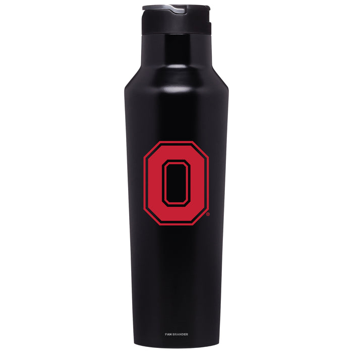 Corkcicle Insulated Canteen Water Bottle with Ohio State Buckeyes Secondary Logo