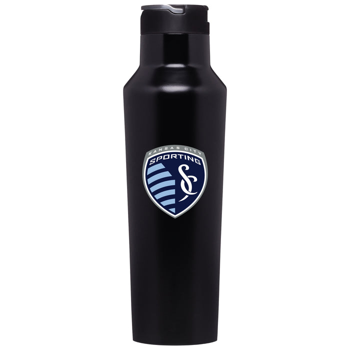 Corkcicle Insulated Canteen Water Bottle with Sporting Kansas City Primary Logo