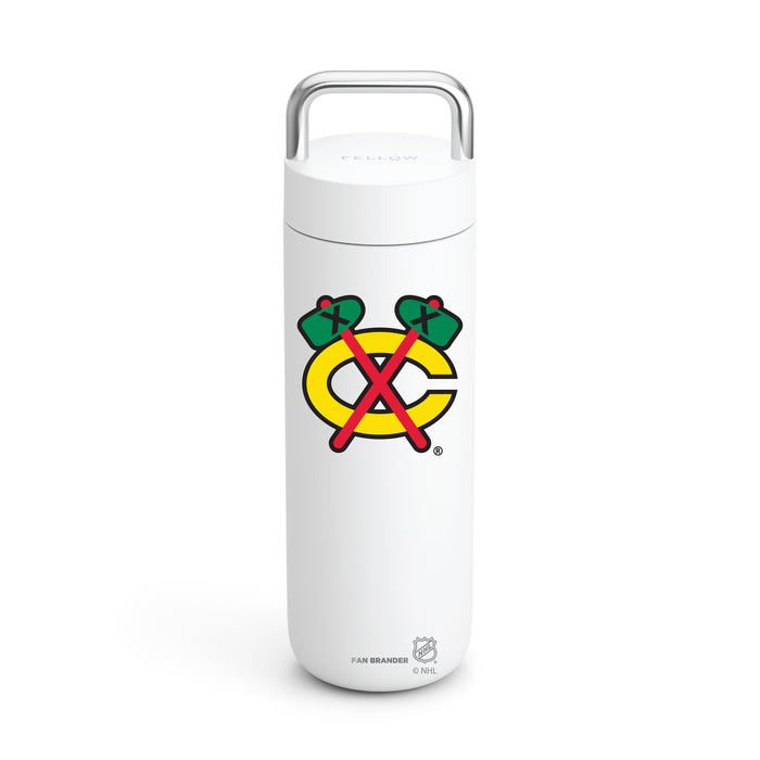 Fellow Carry Water Bottle Chicago Blackhawks Logos