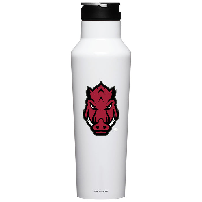 Corkcicle Insulated Canteen Water Bottle with Arkansas Razorbacks Secondary Logo