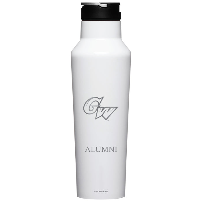 Corkcicle Insulated Canteen Water Bottle with George Washington Revolutionaries Etched Alumni with Primary Logo