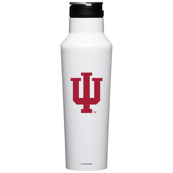 Corkcicle Insulated Canteen Water Bottle with Indiana Hoosiers Primary Logo