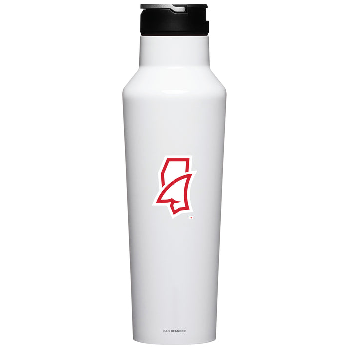 Corkcicle Insulated Canteen Water Bottle with Mississippi Ole Miss Mississippi Land Shark