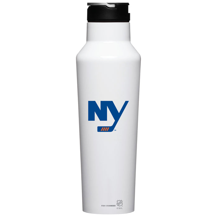 Corkcicle Insulated Canteen Water Bottle with New York Islanders Secondary Logo