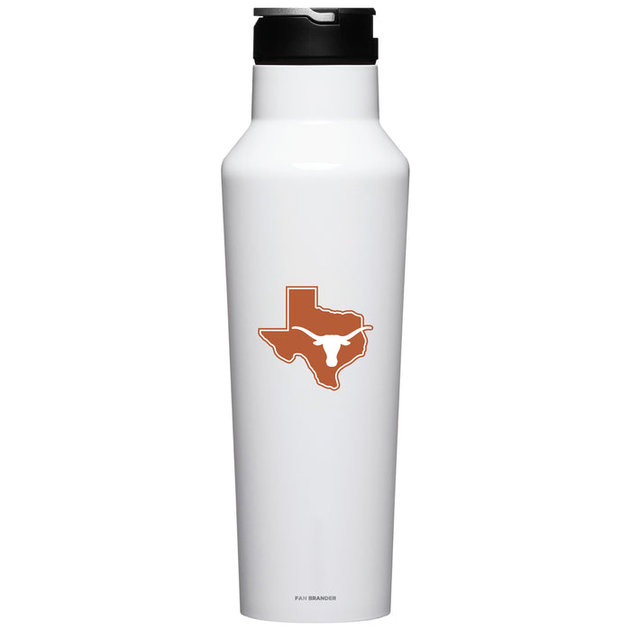 Corkcicle Insulated Canteen Water Bottle with Texas Longhorns  State Design