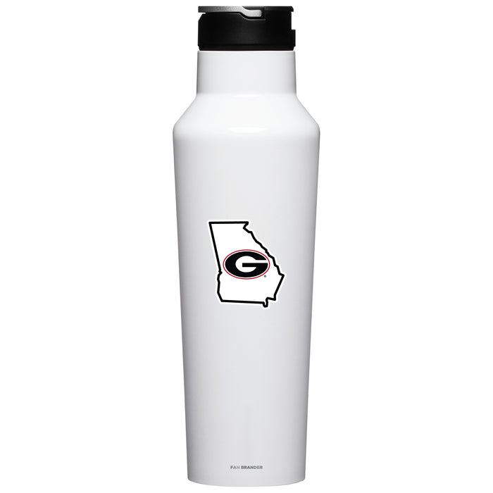 Corkcicle Insulated Canteen Water Bottle with Georgia Bulldogs State Design
