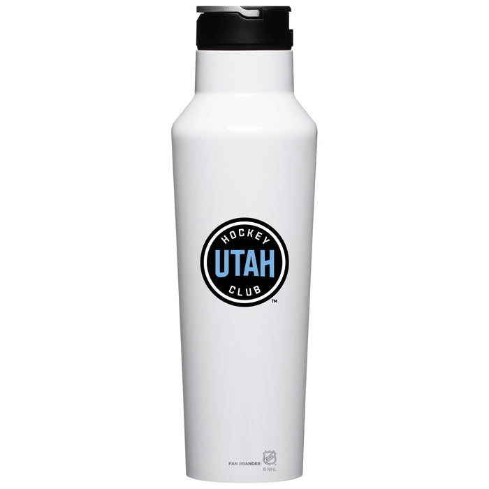 Corkcicle Insulated Canteen Water Bottle with Utah Hockey Club Primary Mark