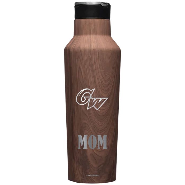 Corkcicle Insulated Canteen Water Bottle with George Washington Revolutionaries Etched Mom with Primary Logo