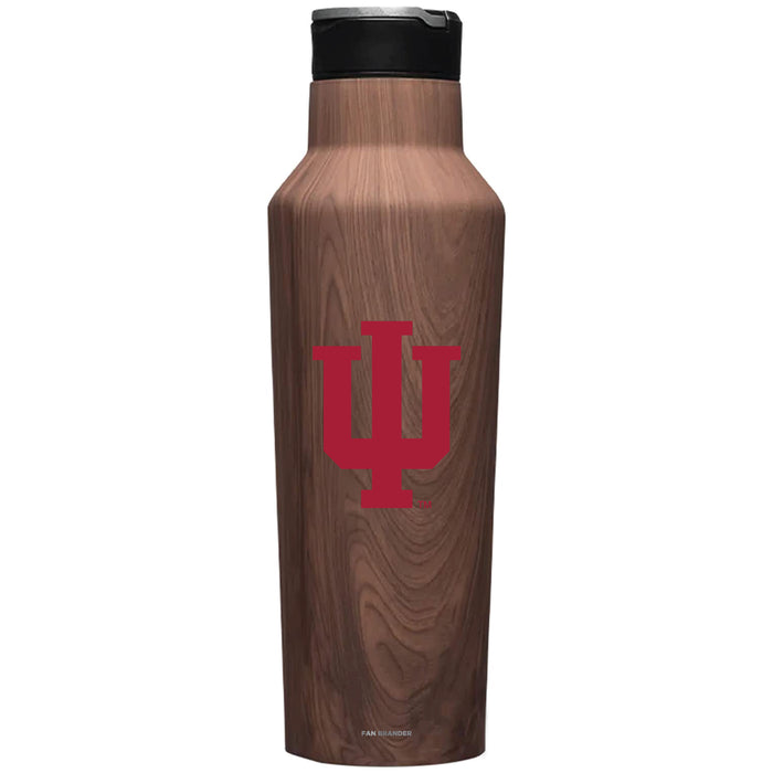 Corkcicle Insulated Canteen Water Bottle with Indiana Hoosiers Primary Logo