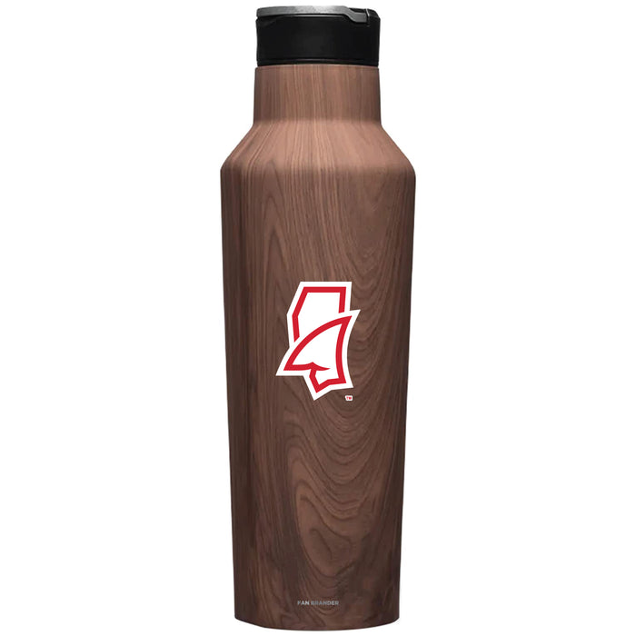 Corkcicle Insulated Canteen Water Bottle with Mississippi Ole Miss Mississippi Land Shark