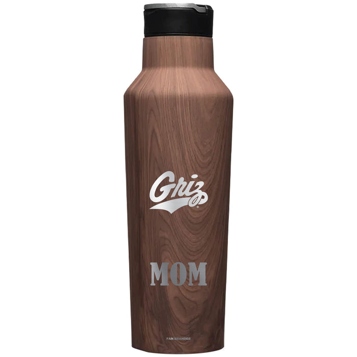 Corkcicle Insulated Canteen Water Bottle with Montana Grizzlies Mom Primary Logo