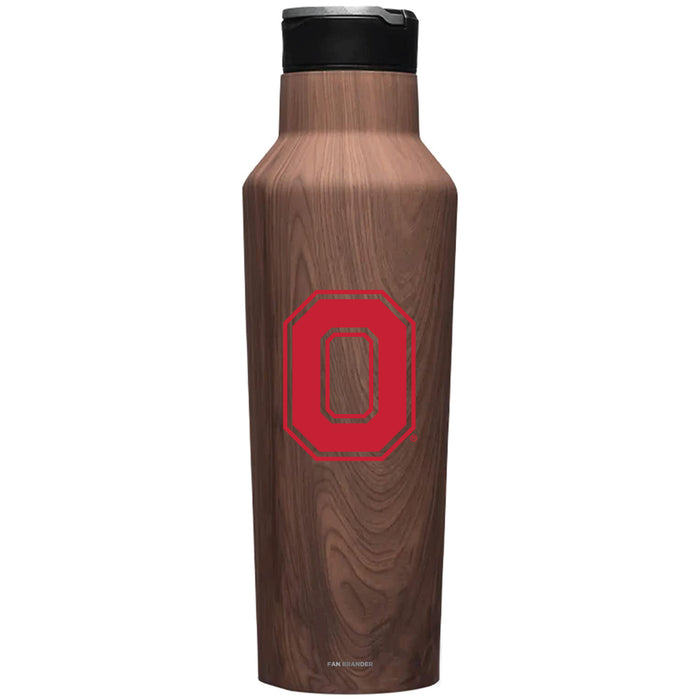 Corkcicle Insulated Canteen Water Bottle with Ohio State Buckeyes Secondary Logo