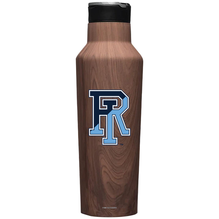 Corkcicle Insulated Canteen Water Bottle with Rhode Island Rams Primary Logo