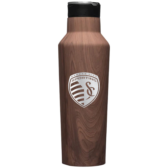 Corkcicle Insulated Canteen Water Bottle with Sporting Kansas City Etched Primary Logo