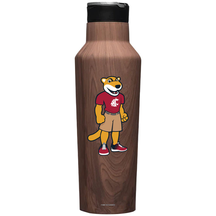 Corkcicle Insulated Canteen Water Bottle with Washington State Cougars Secondary Logo