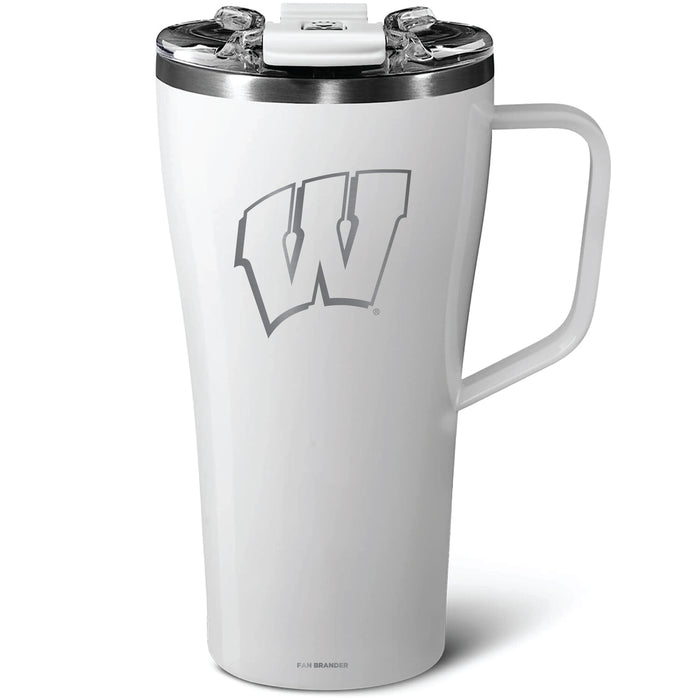 BruMate Toddy 22oz Tumbler with Wisconsin Badgers Etched Primary Logo