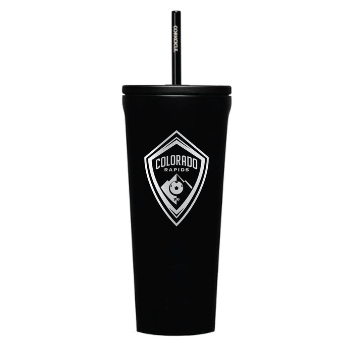 Corkcicle Cold Cup Triple Insulated Tumbler with Colorado Rapids Etched Primary Logo