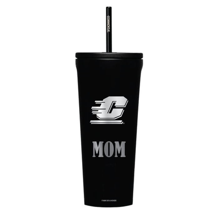 Corkcicle Cold Cup Triple Insulated Tumbler with Central Michigan Chippewas Etched Mom with Primary Logo