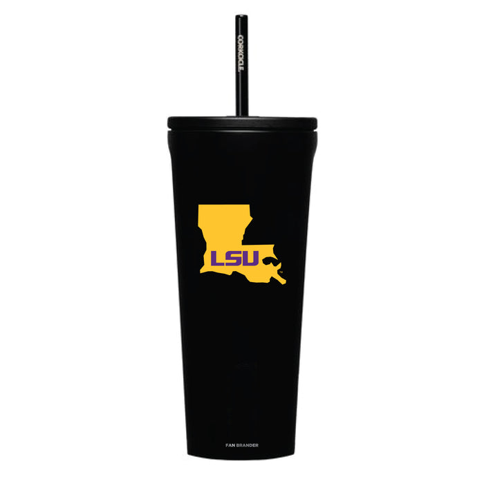 Corkcicle Cold Cup Triple Insulated Tumbler with LSU Tigers State Design