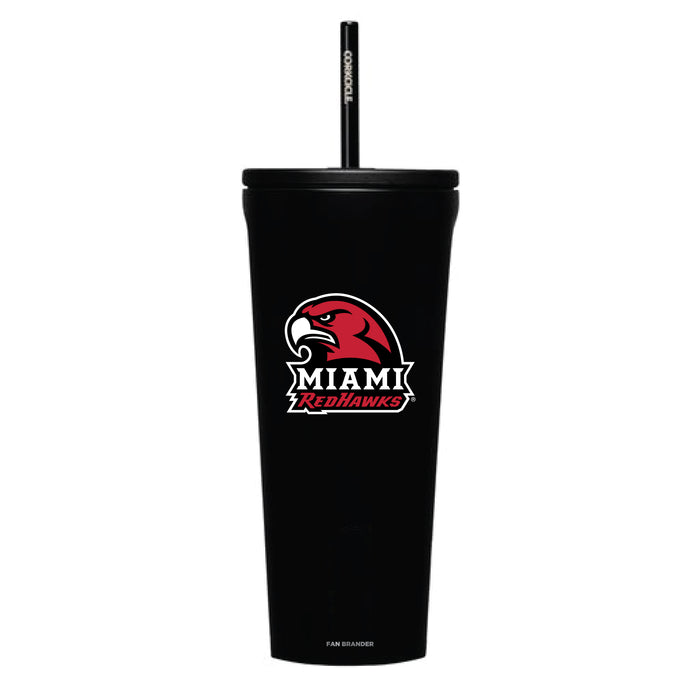Corkcicle Cold Cup Triple Insulated Tumbler with Miami University RedHawks Logos