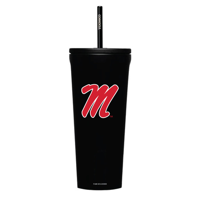 Corkcicle Cold Cup Triple Insulated Tumbler with Mississippi Ole Miss Logos