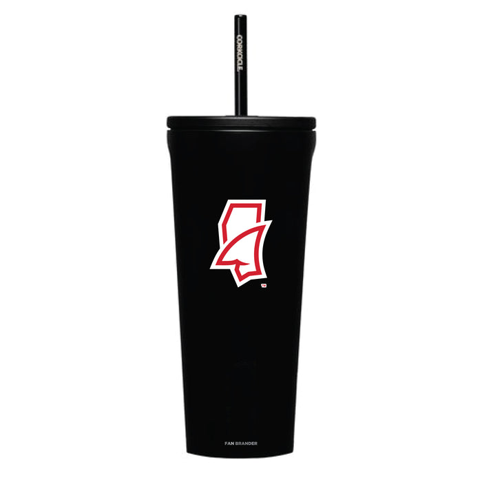 Corkcicle Cold Cup Triple Insulated Tumbler with Mississippi Ole Miss Mississippi Land Shark