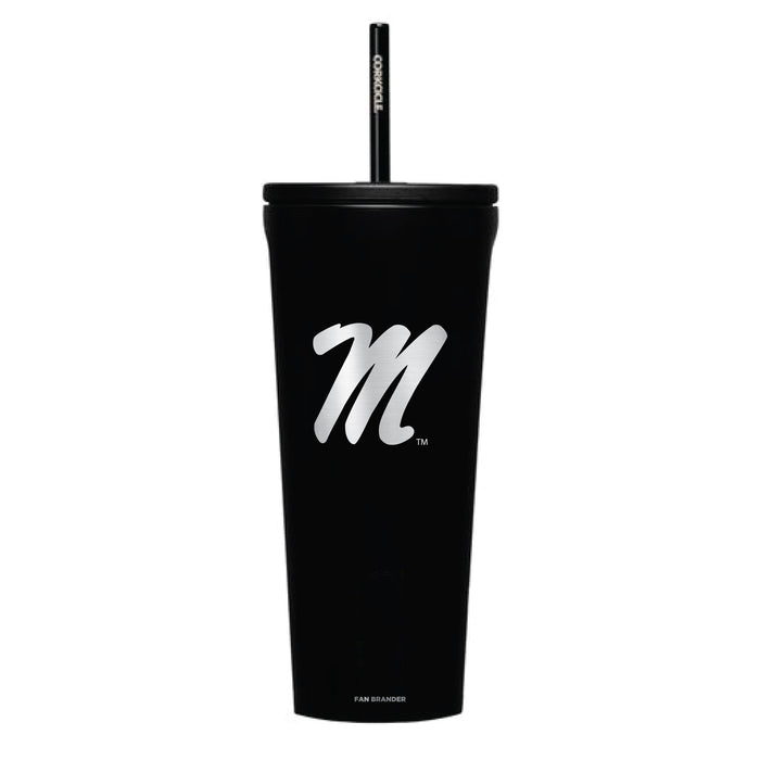 Corkcicle Cold Cup Triple Insulated Tumbler with Mississippi Ole Miss Logos