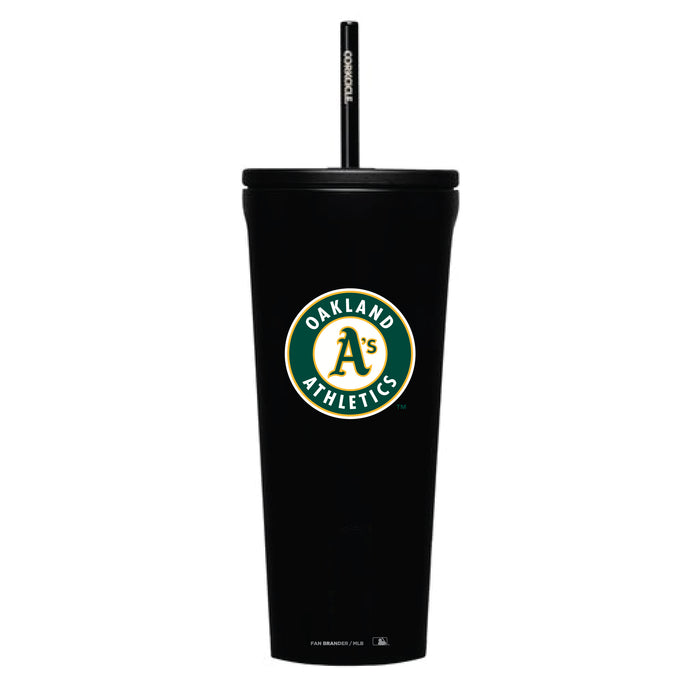Corkcicle Cold Cup Triple Insulated Tumbler with Oakland Athletics Logos