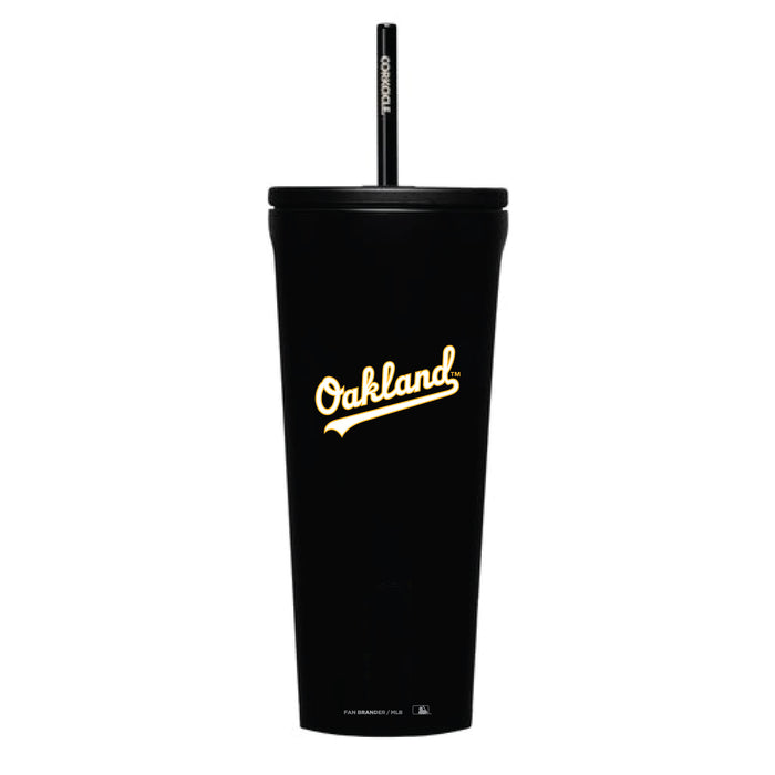 Corkcicle Cold Cup Triple Insulated Tumbler with Oakland Athletics Logos