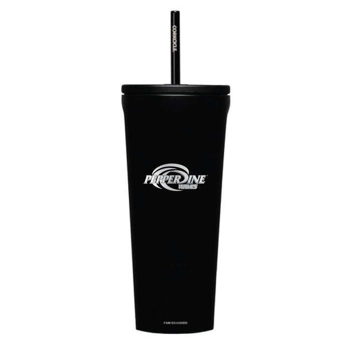 Corkcicle Cold Cup Triple Insulated Tumbler with Pepperdine Waves Logos