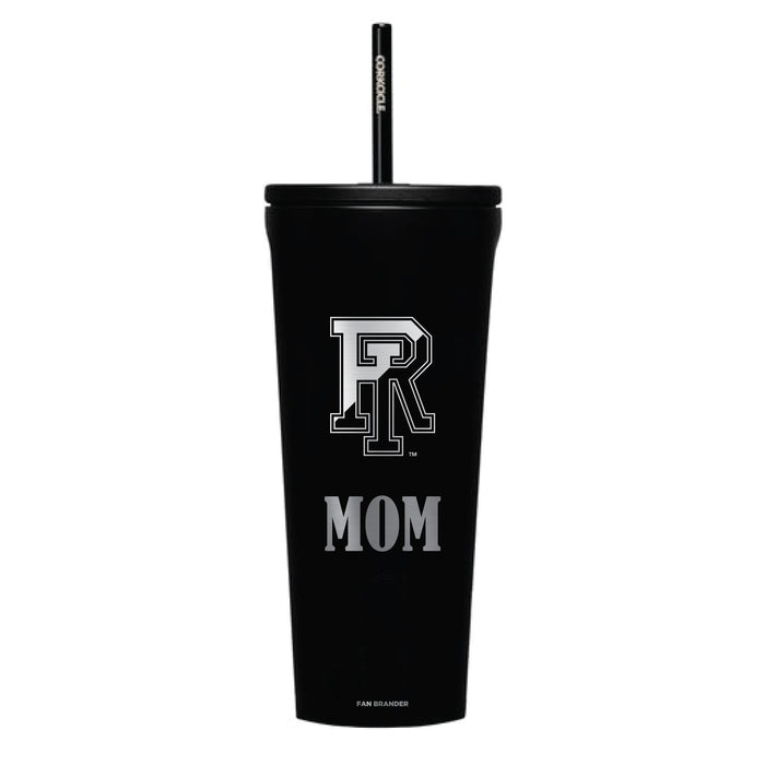 Corkcicle Cold Cup Triple Insulated Tumbler with Rhode Island Rams Etched Mom with Primary Logo