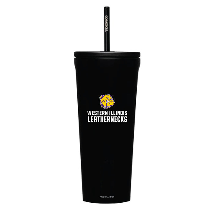 Corkcicle Cold Cup Triple Insulated Tumbler with Western Illinois University Leathernecks Logos