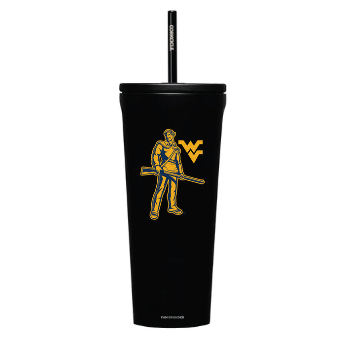 Corkcicle Cold Cup Triple Insulated Tumbler with West Virginia Mountaineers Logos