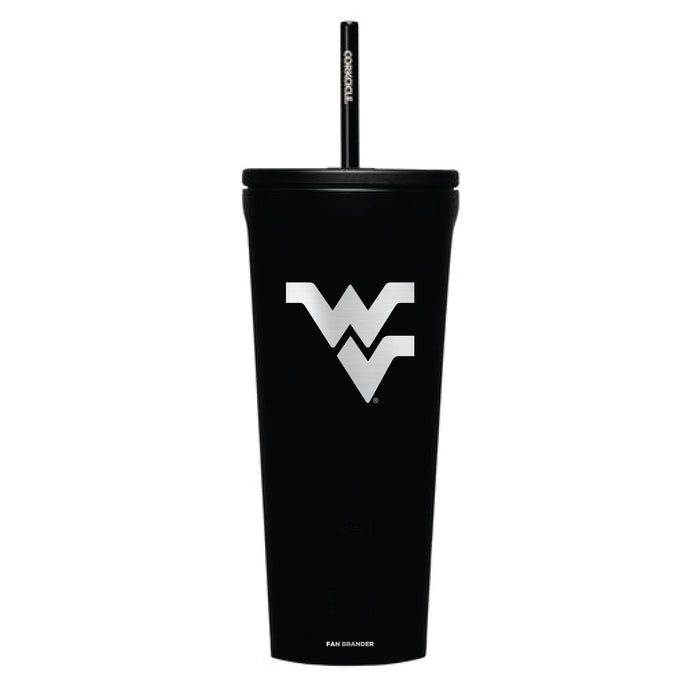 Corkcicle Cold Cup Triple Insulated Tumbler with West Virginia Mountaineers Logos