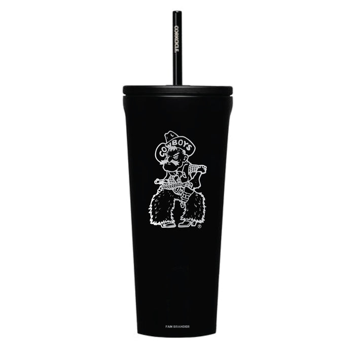 Corkcicle Cold Cup Triple Insulated Tumbler with Wyoming Cowboys Logos