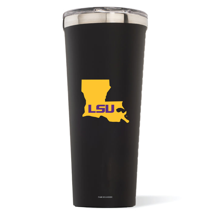 Triple Insulated Corkcicle Tumbler with LSU Tigers State Design