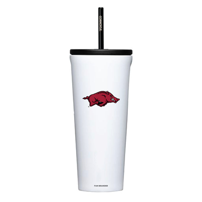 Corkcicle Cold Cup Triple Insulated Tumbler with Arkansas Razorbacks Logos