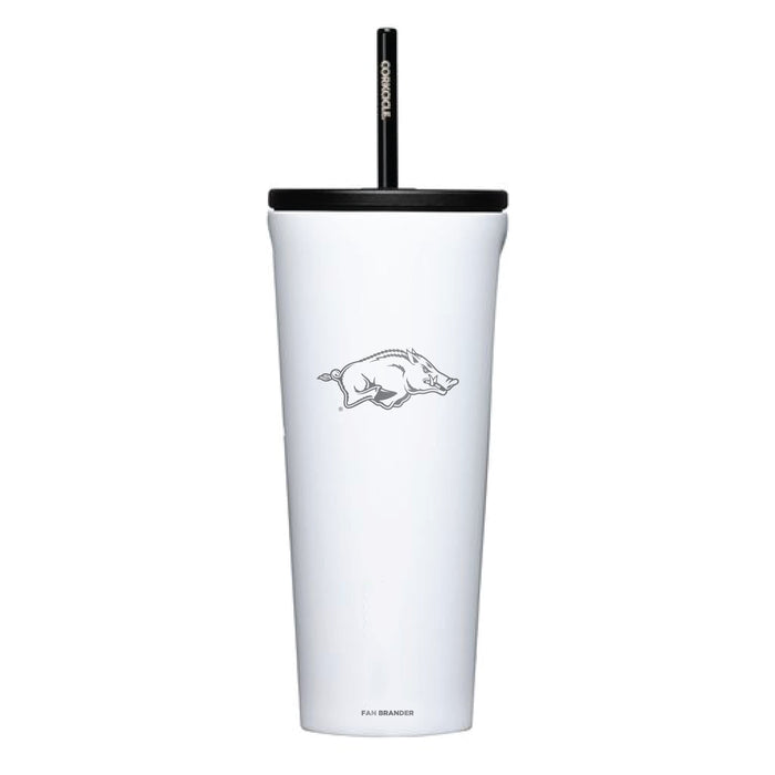 Corkcicle Cold Cup Triple Insulated Tumbler with Arkansas Razorbacks Logos