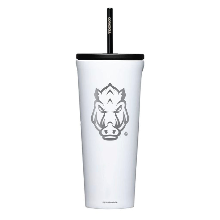 Corkcicle Cold Cup Triple Insulated Tumbler with Arkansas Razorbacks Logos