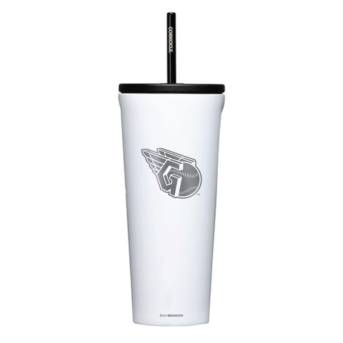 Corkcicle Cold Cup Triple Insulated Tumbler with Cleveland Guardians Etched Primary Logo