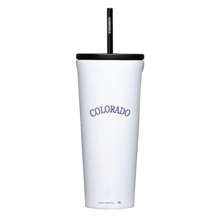 Corkcicle Cold Cup Triple Insulated Tumbler with Colorado Rockies Logos