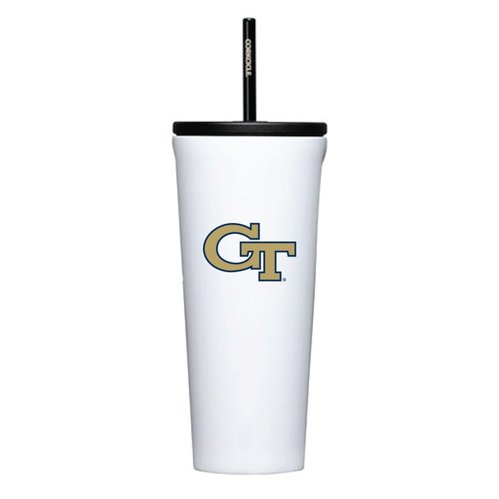 Corkcicle Cold Cup Triple Insulated Tumbler with Georgia Tech Yellow Jackets Logos