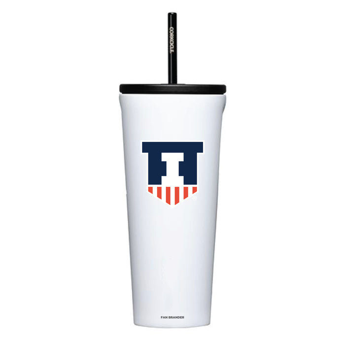 Corkcicle Cold Cup Triple Insulated Tumbler with Illinois Fighting Illini Logos