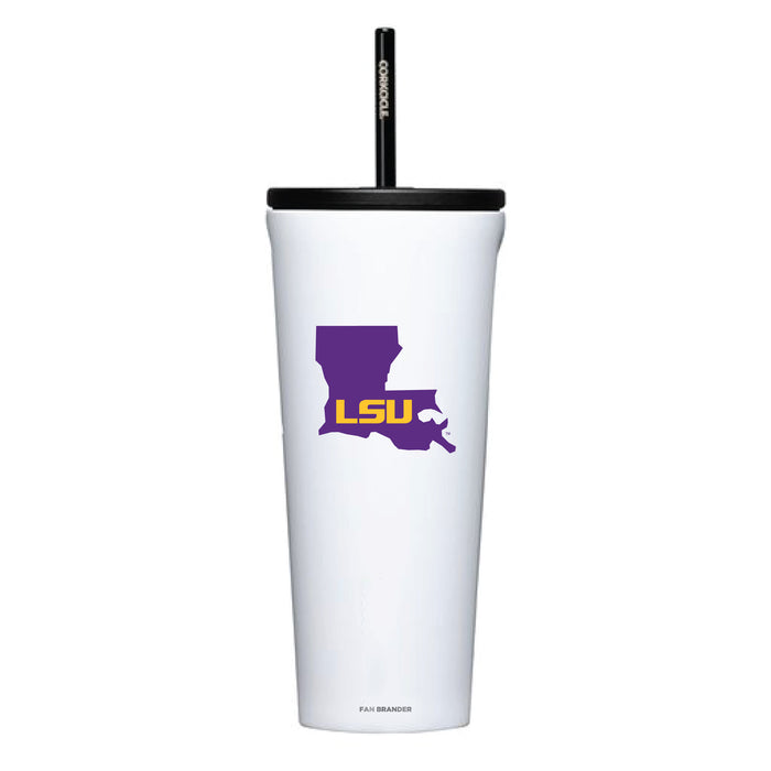 Corkcicle Cold Cup Triple Insulated Tumbler with LSU Tigers State Design