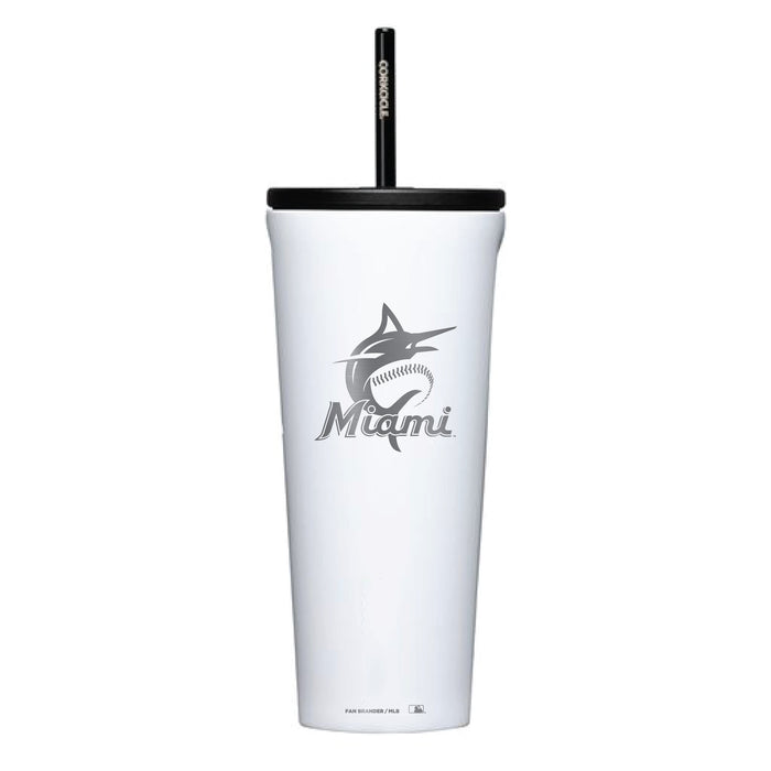 Corkcicle Cold Cup Triple Insulated Tumbler with Miami Marlins Logos