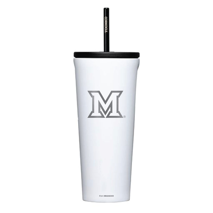 Corkcicle Cold Cup Triple Insulated Tumbler with Miami University RedHawks Logos