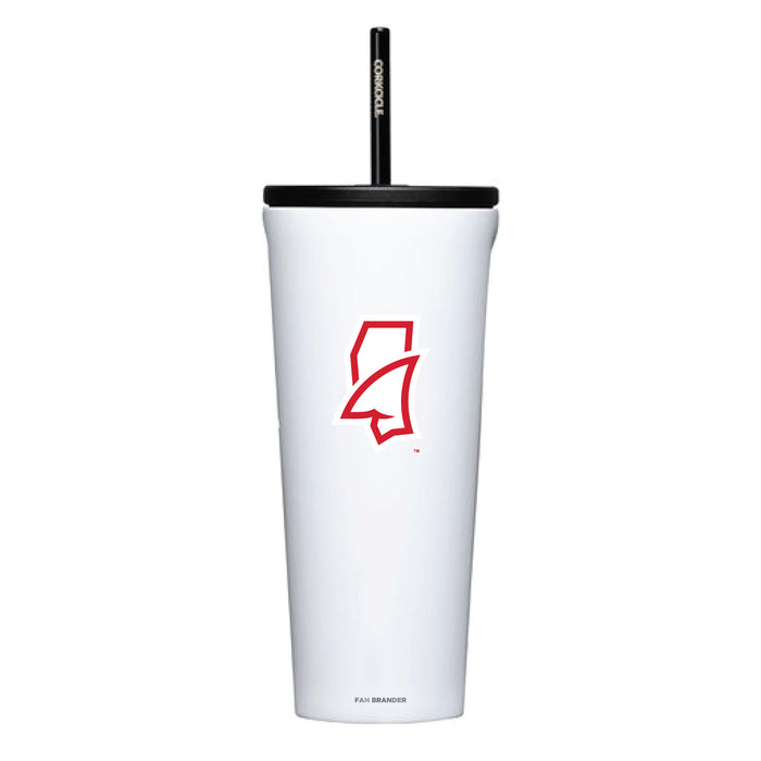 Corkcicle Cold Cup Triple Insulated Tumbler with Mississippi Ole Miss Mississippi Land Shark