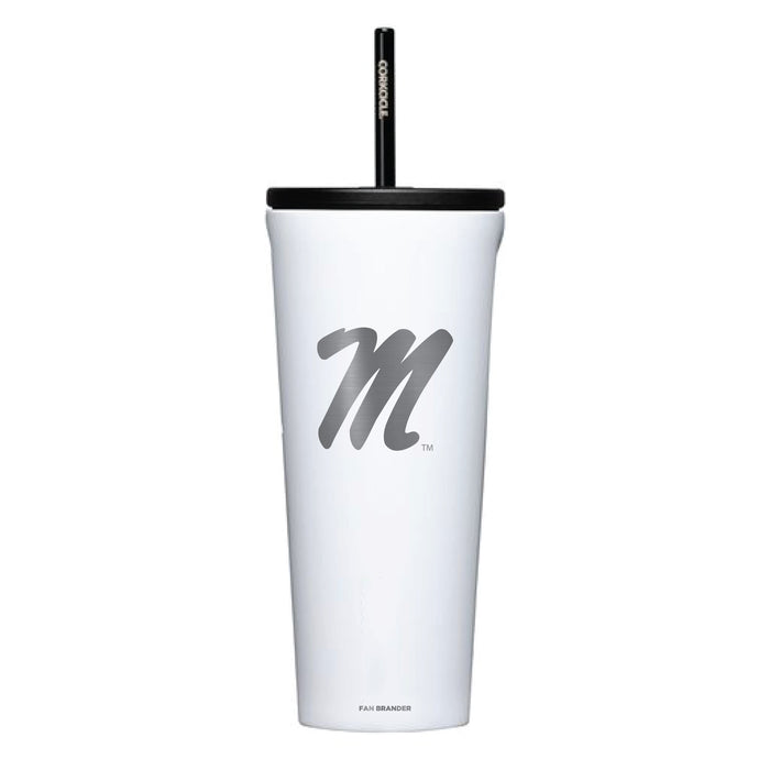 Corkcicle Cold Cup Triple Insulated Tumbler with Mississippi Ole Miss Logos