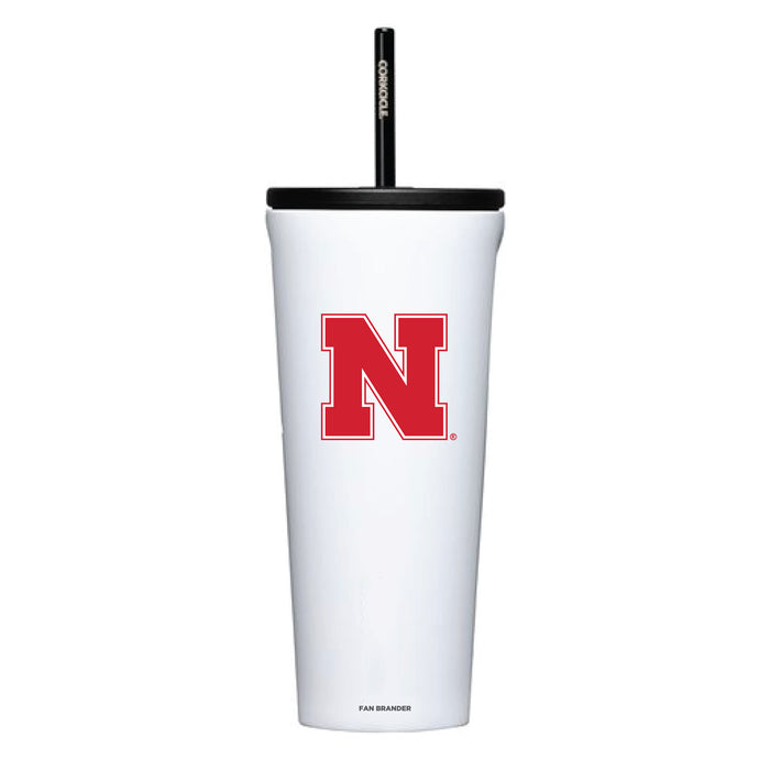 Corkcicle Cold Cup Triple Insulated Tumbler with Nebraska Cornhuskers Logos